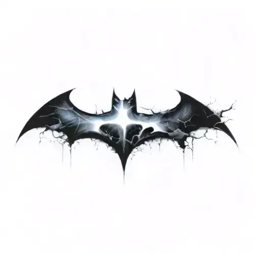 batman logo tattoo design idea