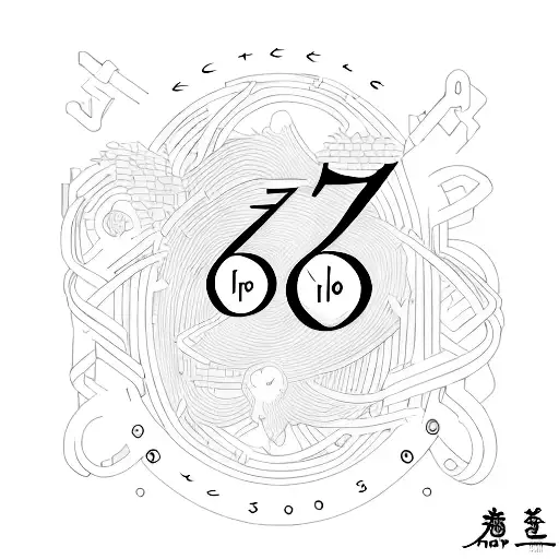 number, 1985 and 2005 tattoo design idea