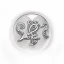 1994 with the letter k and heart tattoo design idea