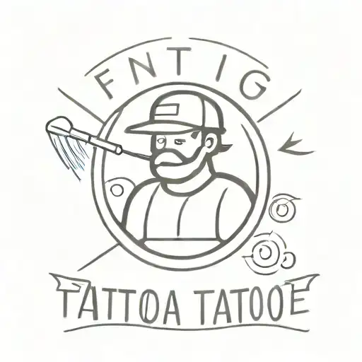 logo for pressure washing company  tattoo design idea