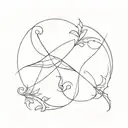 Gemini and Pisces tattoo design idea