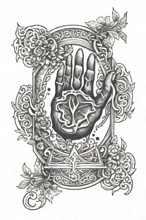 Tattoo, sketch, bracer, half sleeve, Rus', Svarog's square, paw, nature, realism, Slavs, symbol, talisman, amulet, tattoo design idea