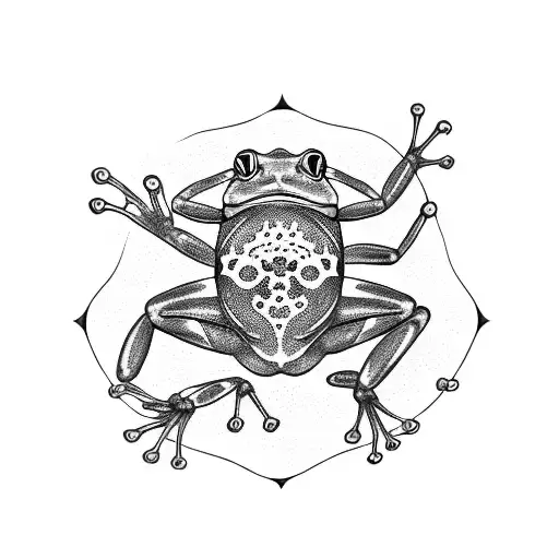 frog and scorpion tattoo design idea