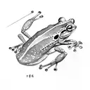 frog and scorpion tattoo design idea