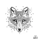 Fox tattoo design idea