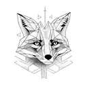 Fox tattoo design idea