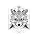 Fox tattoo design idea