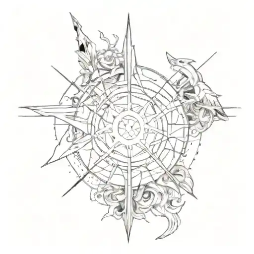 A dark and edgy Bring Me the Horizon themed tattoo with a video game twist tattoo design idea