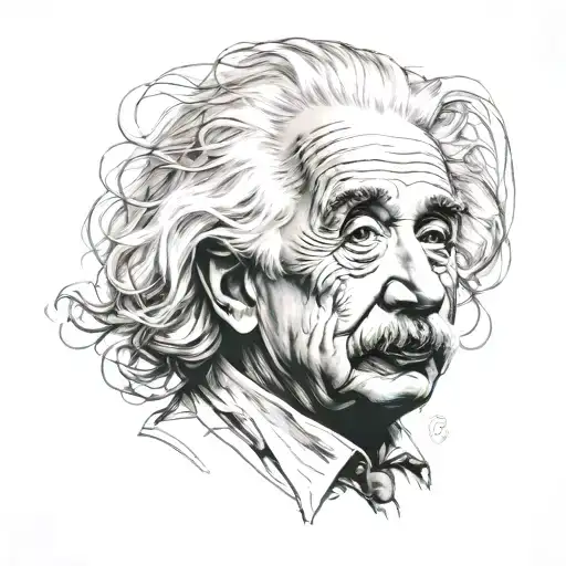 Einstein tattoo design idea