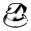 orange cap tattoo design idea