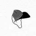 orange cap tattoo design idea