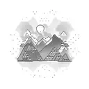20th anniversary multiple companies + gold mine in the background tattoo design idea