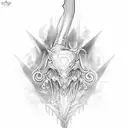 athenea tattoo design idea