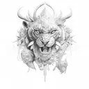 athenea tattoo design idea