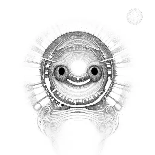 glo worm  tattoo design idea