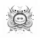 glo worm  tattoo design idea