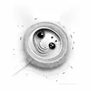 glo worm  tattoo design idea