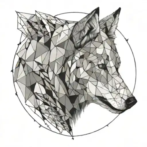 Wolf tattoo design idea