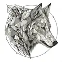 Wolf tattoo design idea