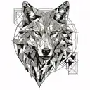 Wolf tattoo design idea