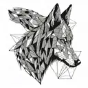 Wolf tattoo design idea