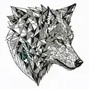 Wolf tattoo design idea