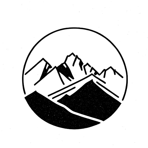 Grand Teton mountain tattoo design idea