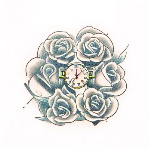 time is the biggest healer of all tattoo design idea