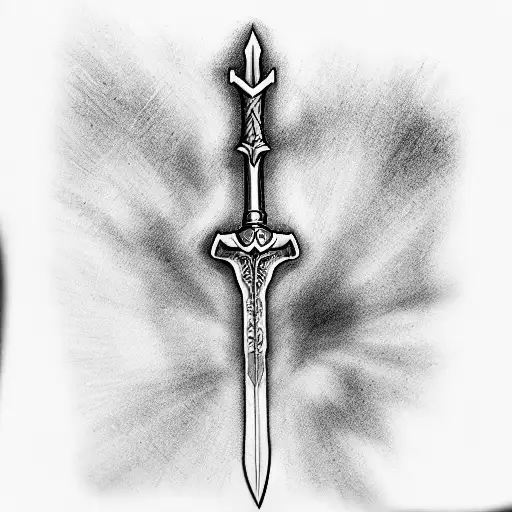Sword tattoo design idea