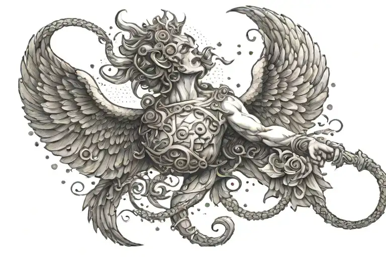 marine heaven something angelic something tattoo design idea