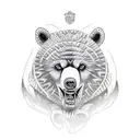 Nordic bear tattoo design idea