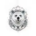 Nordic bear tattoo design idea