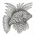 lionfish tattoo design idea