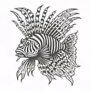 lionfish tattoo design idea