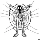 Spiderman con fecha de nacimiento  tattoo design idea