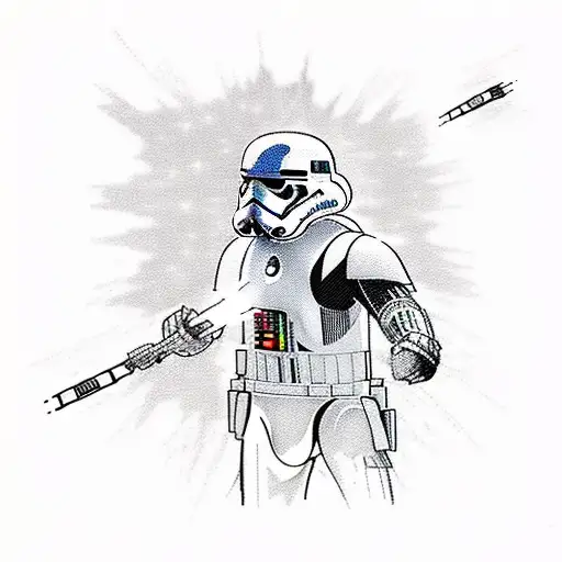 Star wars lightsaber battle tattoo design idea