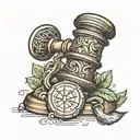 Gavel tattoo design idea