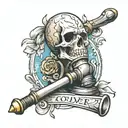 Gavel tattoo design idea