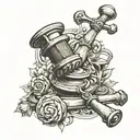 Gavel tattoo design idea