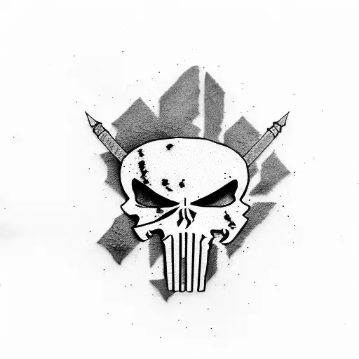 punisher tattoo design idea