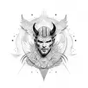 lucifer tattoo design idea