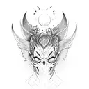 lucifer tattoo design idea