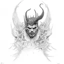 lucifer tattoo design idea