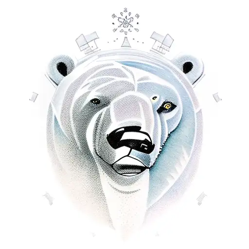 polar bear ship crew tattoo design idea