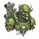 death guard terminator tattoo design idea