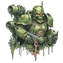 death guard terminator tattoo design idea