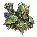 death guard terminator tattoo design idea