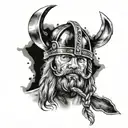 Vikings Björn ironside tattoo design idea