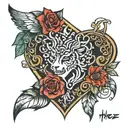 Herz tattoo design idea