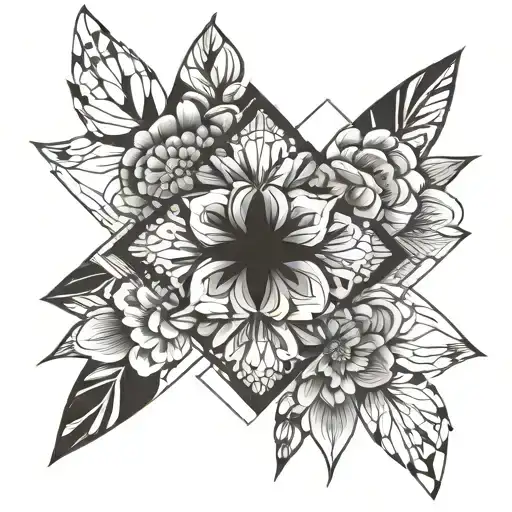 flores tattoo design idea